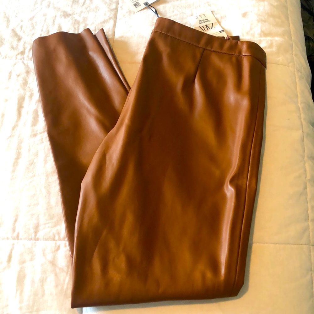Zara women’s leather pants